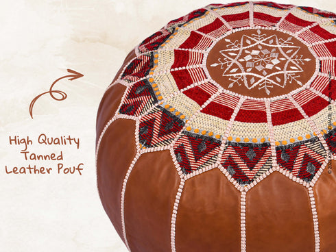 Handmade Moroccan Footstool - Moroccan Footstool
